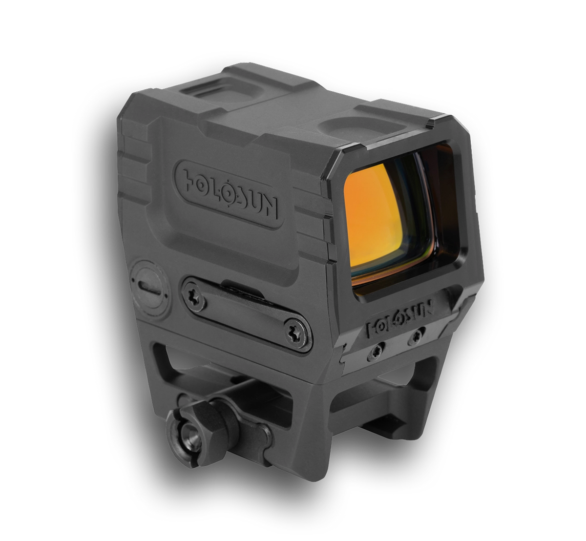 Holosun AEMS-CORE-X2-GD aluminum red dot sight, matte gray housing with amber lens