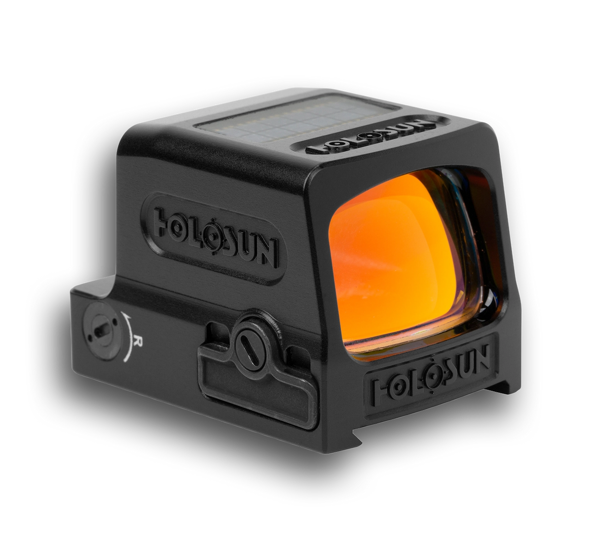 Holosun HE509T red circle dot reflex sight with black housing and illuminated lens window
