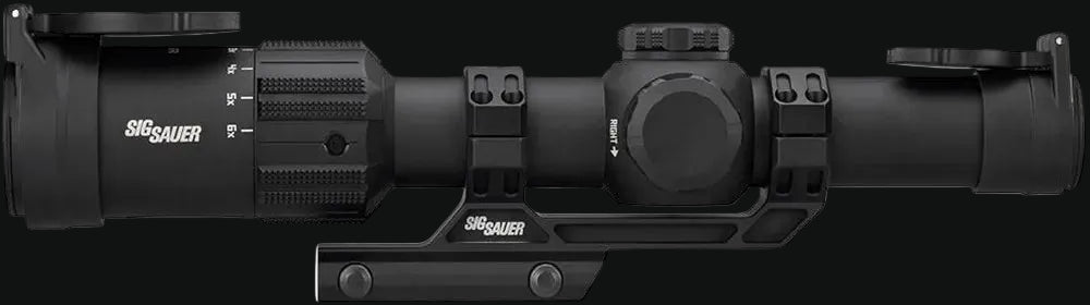 Sig Sauer TANGO-MSR 1-6x24 LPVO riflescope with mount and objective lens