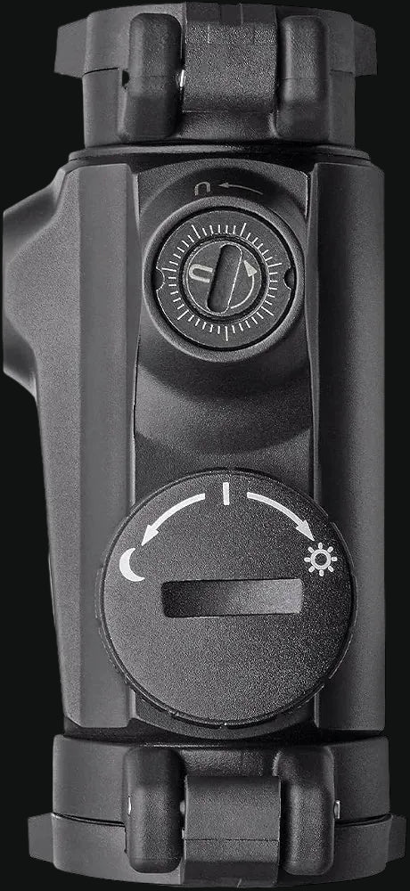 Sig Sauer ROMEO-MSR red dot sight with top adjustment dial and control knob