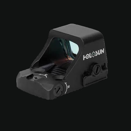 Holosun HE507K-X2-GR green dot sight with matte black housing, side controls
