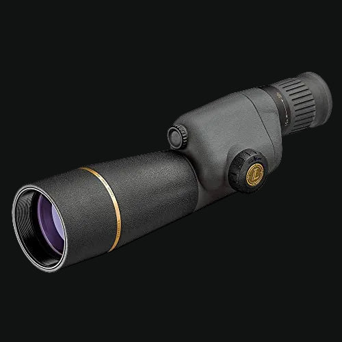 Leupold compact spotting scope in shadow gray with eyepiece and front objective lens