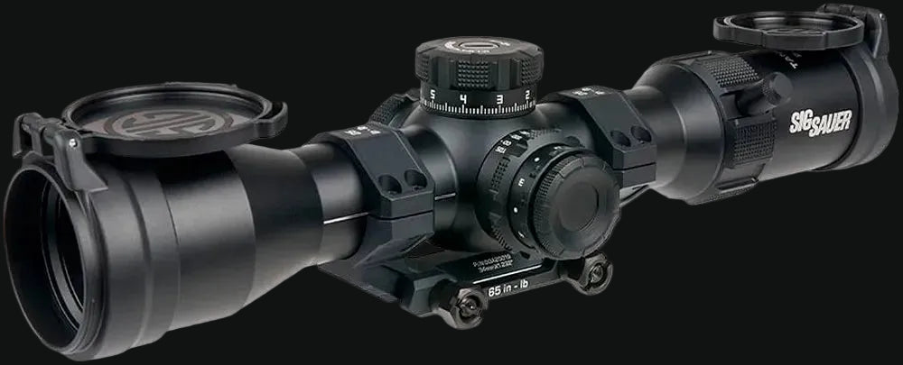 Sig Sauer Tango-MSR 2-12x44mm riflescope front lens, turrets and 34mm tube