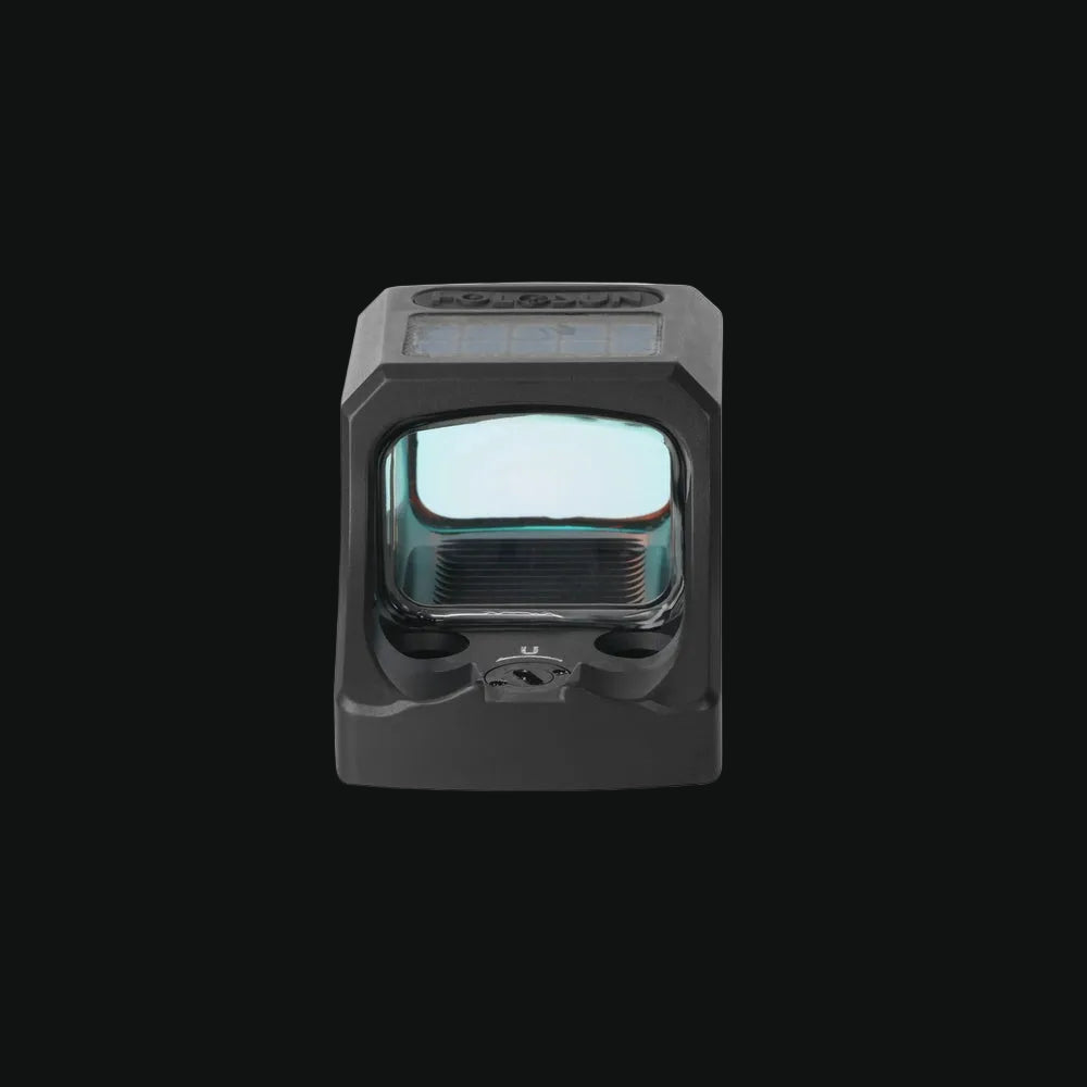 Holosun SCS Carry-GR reflex sight front window with illuminated reticle