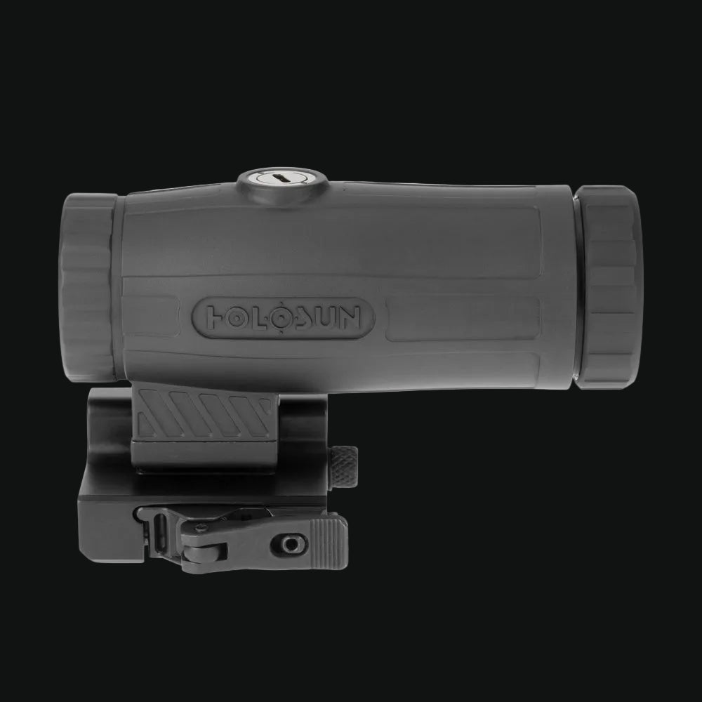 Holosun HM3X 3x flip-to-side magnifier with cylindrical lens and mount