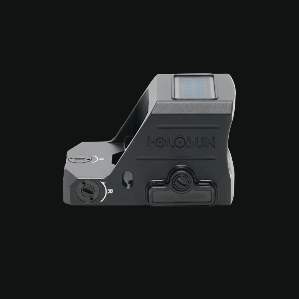 Holosun HE407C-X3 green 2 MOA dot sight with solar panel, grey metal housing