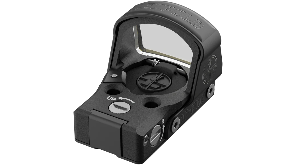 Leupold DeltaPoint Pro reflex sight top with adjustment dials, matte black